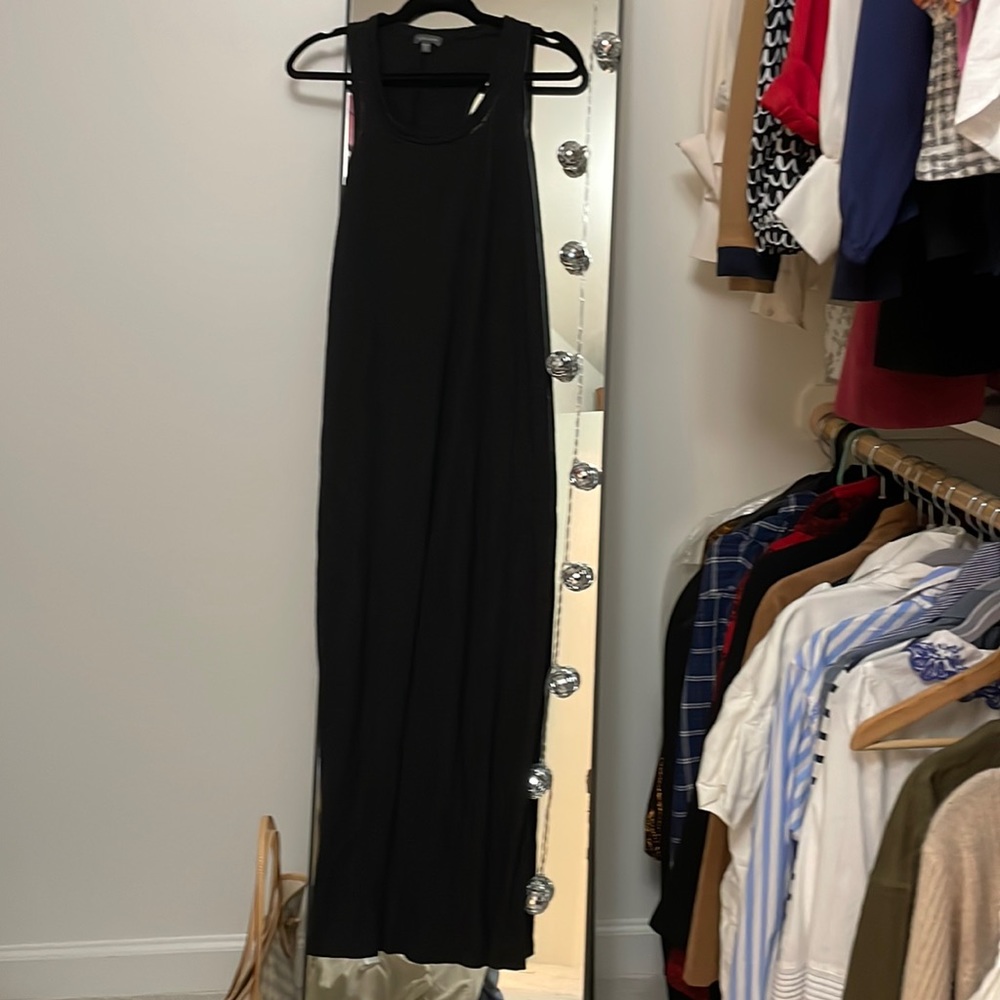 Lilla P black maxi dress.